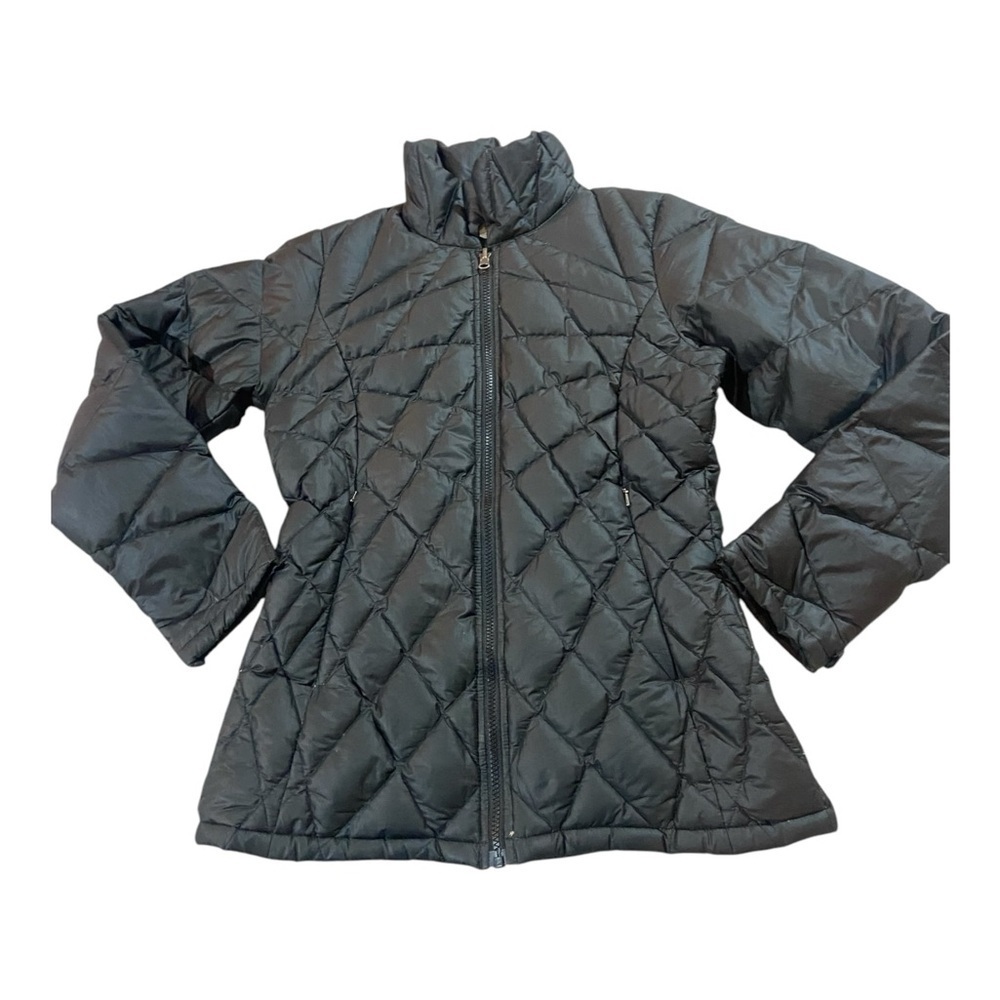 Patagonia Puffer Jacket Sz S Style 28191 Black Goose Down Filled Full Zip Parka